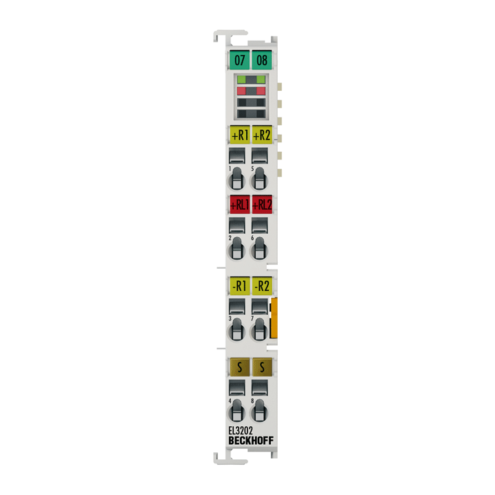 Beckhoff EL3202 EtherCAT Terminal, 2-channel analog input, temperature, RTD (Pt100), 16 bit Turkiye