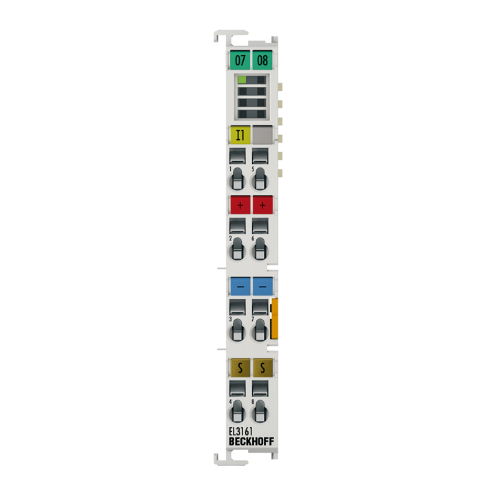 Beckhoff EL3161 EtherCAT Terminal, 1-channel analog input, voltage, 0…10 V, 16 bit, single-ended Turkiye