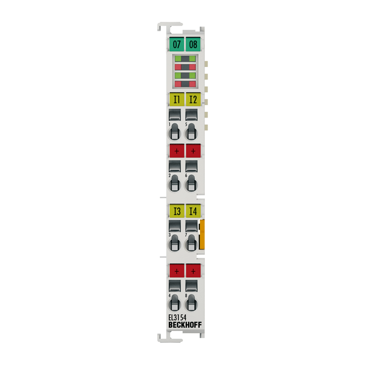 Beckhoff EL3154 EtherCAT Terminal, 4-channel analog input, current, 4…20 mA, 16 bit, single-ended Turkiye