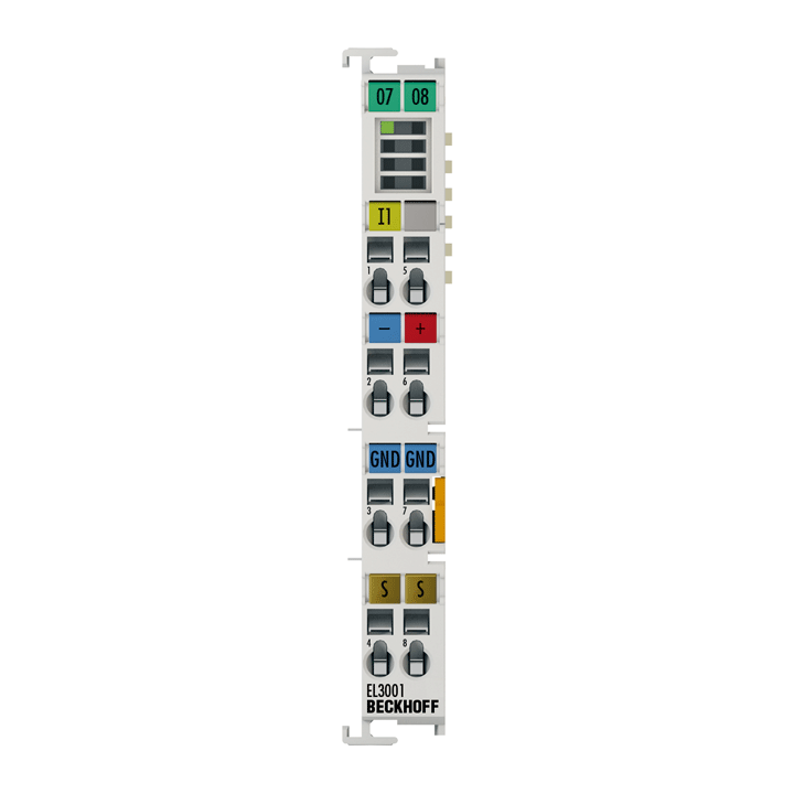 Beckhoff EL3001 EtherCAT Terminal, 1-channel analog input, voltage, ±10 V, 12 bit, single-ended Turkiye