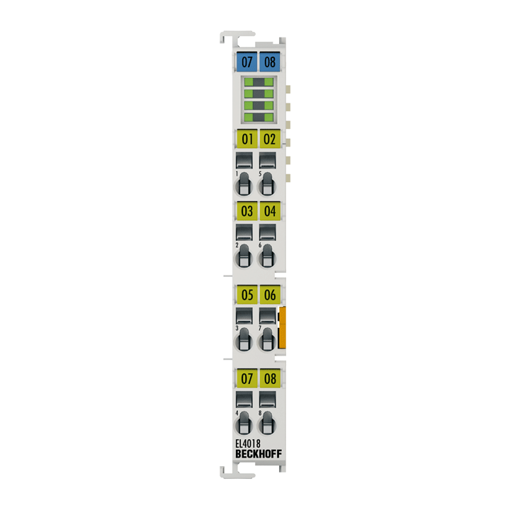 Beckhoff EL4018 EtherCAT Terminal, 8-channel analog output, current, 0…20 mA, 12 bit Turkiye