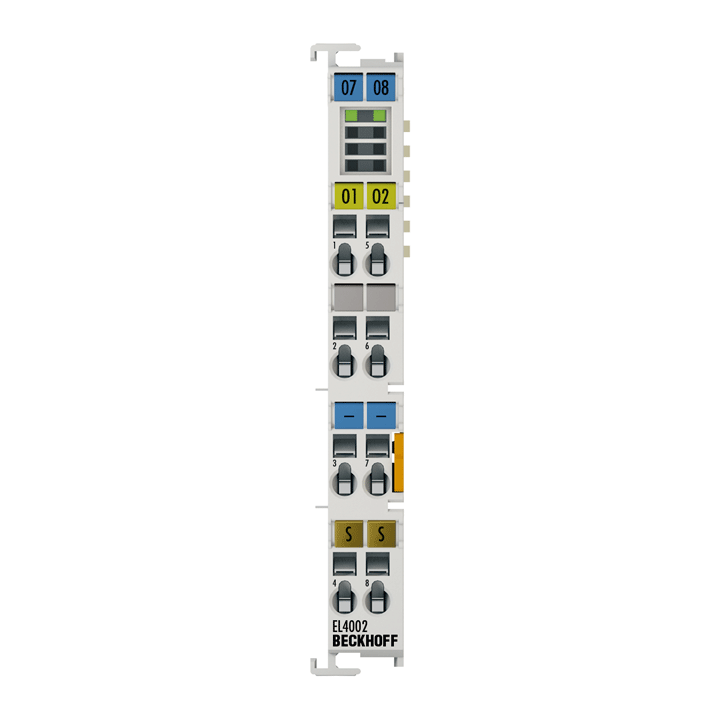 Beckhoff EL4002 EtherCAT Terminal, 2-channel analog output, voltage, 0…10 V, 12 bit Turkiye