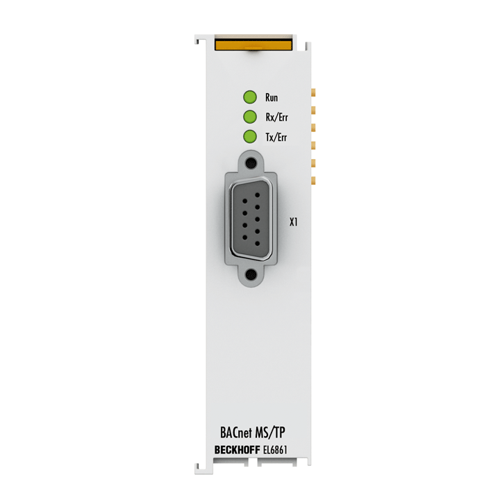 Beckhoff EL6861 EtherCAT Terminal, 1-channel communication interface, BACnet-MS/TP, RS485, D-sub Turkiye
