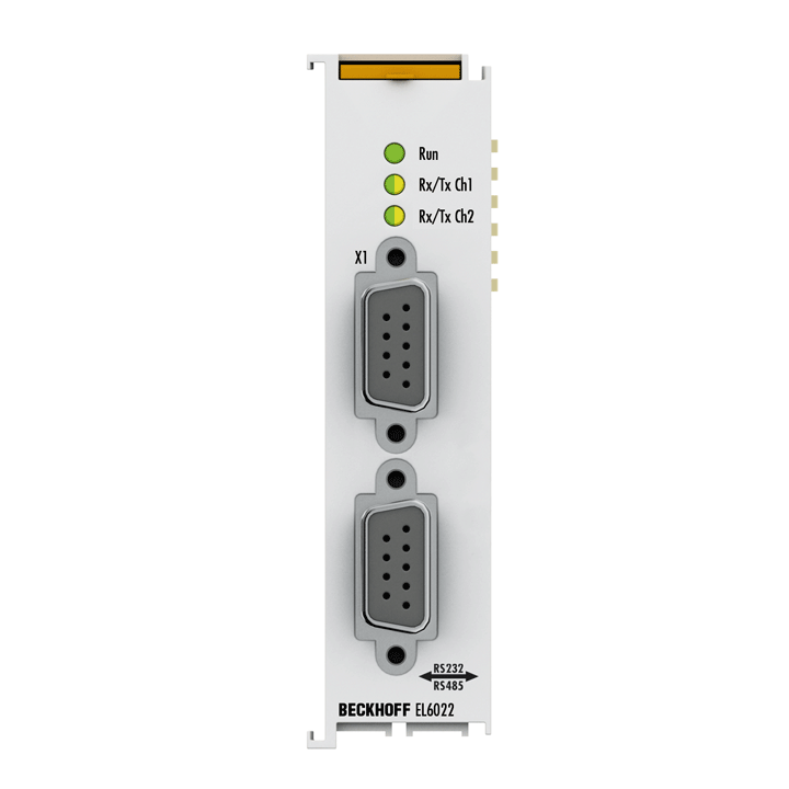 Beckhoff EL6022 EtherCAT Terminal, 2-channel communication interface, serial, RS422/RS485, D-sub Turkiye