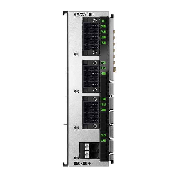 Beckhoff ELM7222-0010 EtherCAT Terminal, 2-channel motion interface, servomotor, 48 V DC, 8 A, OCT Turkiye