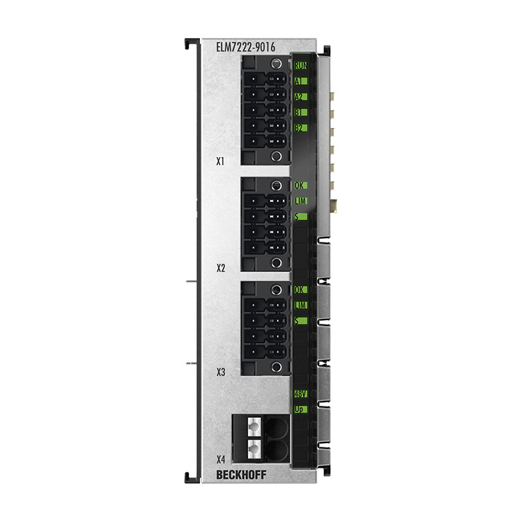 Beckhoff ELM7222-9016 EtherCAT Terminal, 2-channel motion interface, servomotor, 48 V DC, 8 A, OCT, STO, TwinSAFE Logic Turkiye