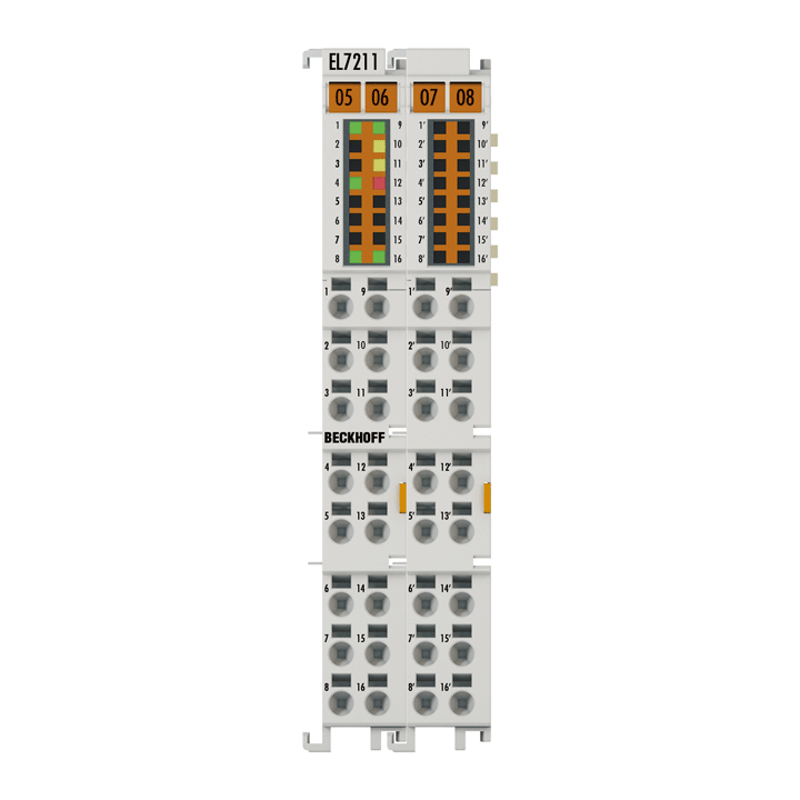 Beckhoff EL7211 EtherCAT Terminal, 1-channel motion interface, servomotor, 48 V DC, 45 A, resolver Turkiye