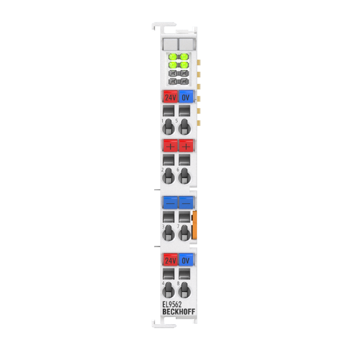 Beckhoff EL9562 EtherCAT Terminal, power supply, 24 V DC, 2 x output 24 V DC, 02 A, electrically isolatedNew Turkiye