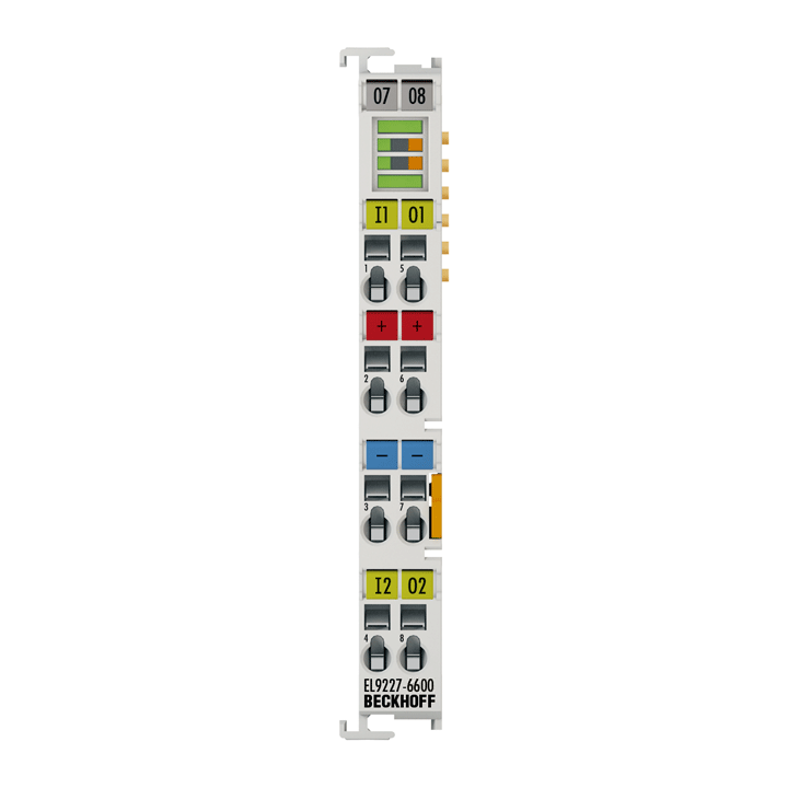 Beckhoff EL9227-6600 Overcurrent protection terminal, 24 V DC, 2-channel, max 4 A, adjustable, extended functionalities Turkiye