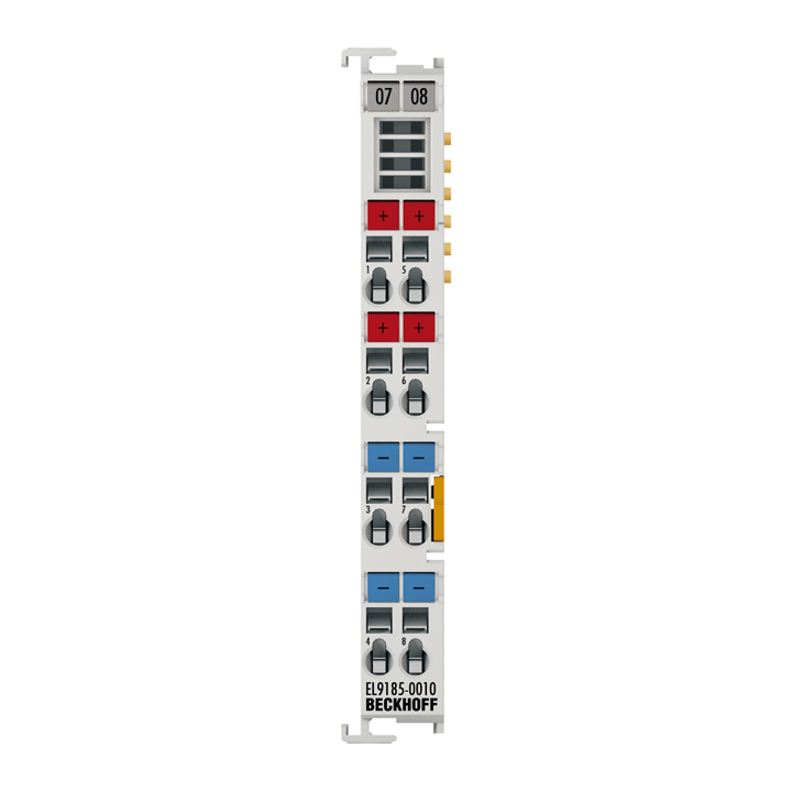 Beckhoff EL9185-0010 Potential distribution terminal, 4 x 24 V DC, 4 x 0 V DC, potential supply function Turkiye
