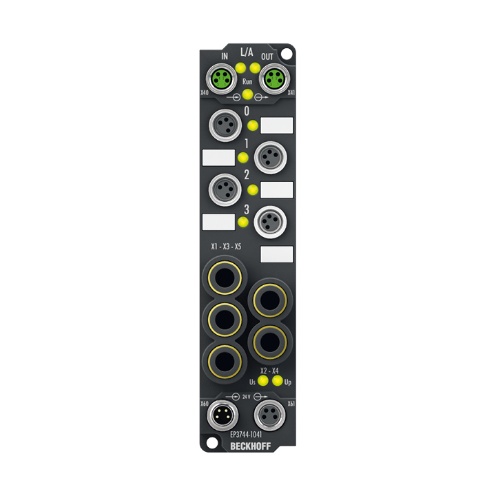 Beckhoff EP3744-1041 EtherCAT Box, 4-channel analog input + 8-channel digital combi, pressure, 0…7000 hPa (0…+7 bar), M8 Turkiye