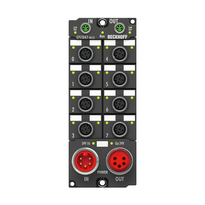 Beckhoff EP7047-1032 EtherCAT Box, 1-channel motion interface, stepper motor, 48 V DC, 5 A, M12, with incremental encoder Turkiye