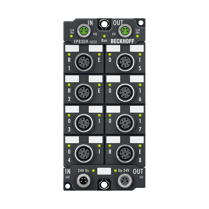 Beckhoff EP8309-1022 EtherCAT Box, multi-functional box, digital, analog, PWM, current-controlled, M12 Turkiye