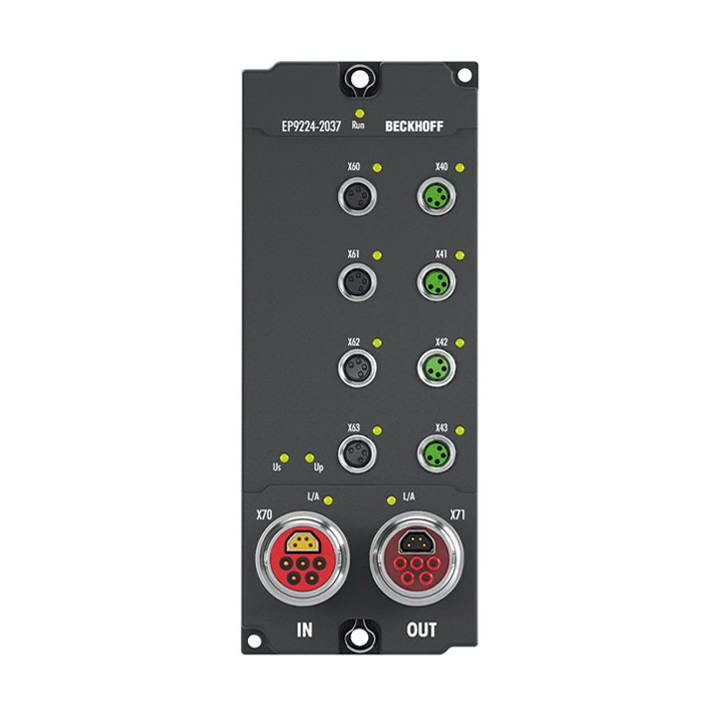 Beckhoff EP9224-2037 EtherCAT Box, 4-port junction, with power supply, ENP, B17 Turkiye
