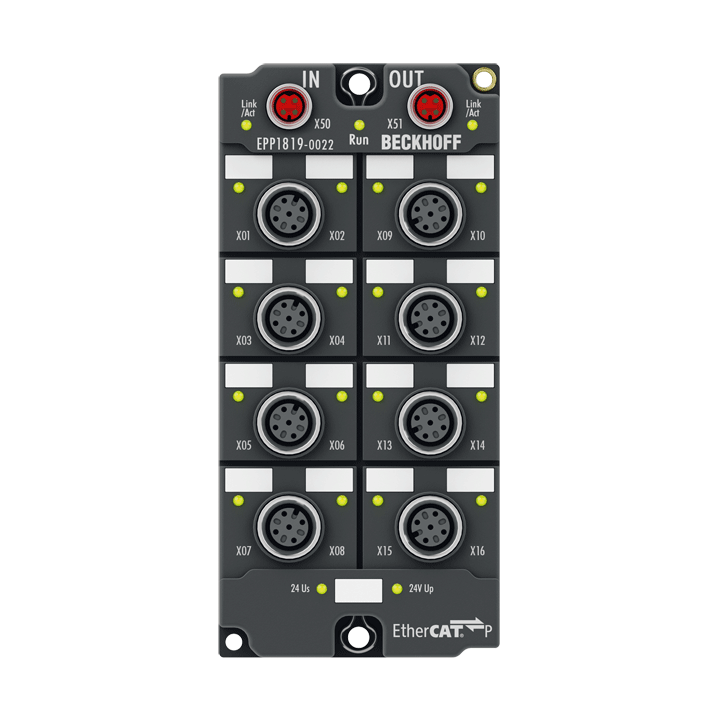 Beckhoff EPP1819-0022 EtherCAT P Box, 16-channel digital input, 24 V DC, 10 µs, M12 Turkiye