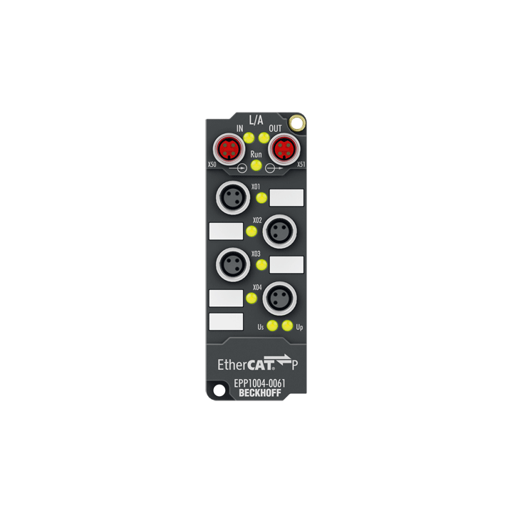 Beckhoff EPP1004-0061 EtherCAT P Box, 4-channel digital input, 24 V DC, 3 ms, M8 Turkiye