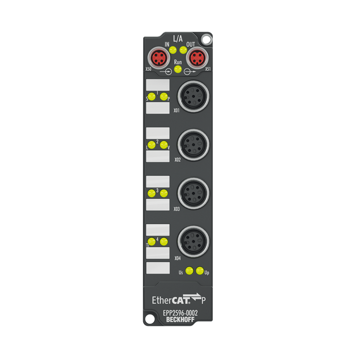 Beckhoff EPP2596-0002 EtherCAT P Box, 1-channel LED output, 24 V DC, 3 A, M12 Turkiye