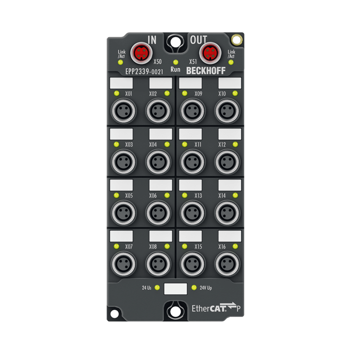 Beckhoff EPP2339-0021 EtherCAT P Box, 16-channel digital combi, 24 V DC, 3 ms, 05 A, M8 Turkiye