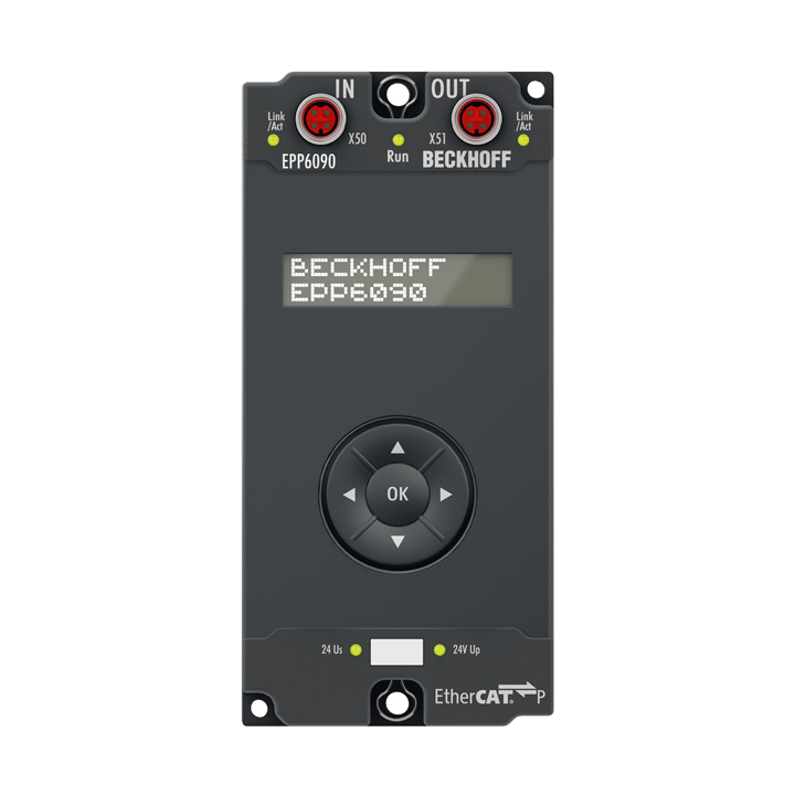 Beckhoff EPP6090-0000 EtherCAT P Box, display with navigation switch, operating hours counter Turkiye