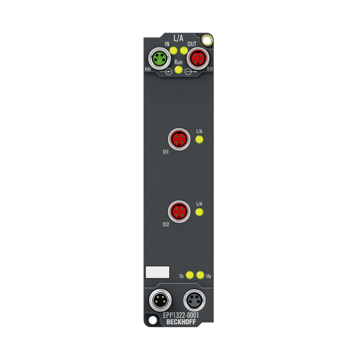 Beckhoff EPP1322-0001 EtherCAT P Box, 2-port EtherCAT-to-EtherCAT P feed-in Turkiye