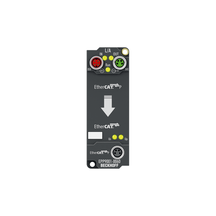 Beckhoff EPP9001-0060 EtherCAT P/EtherCAT connector, with power transmission Turkiye