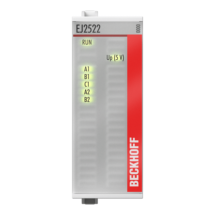 Beckhoff EJ2522 EtherCAT plug-in module, 2-channel pulse train output, incr enc simulation, RS422, 50 mA Turkiye