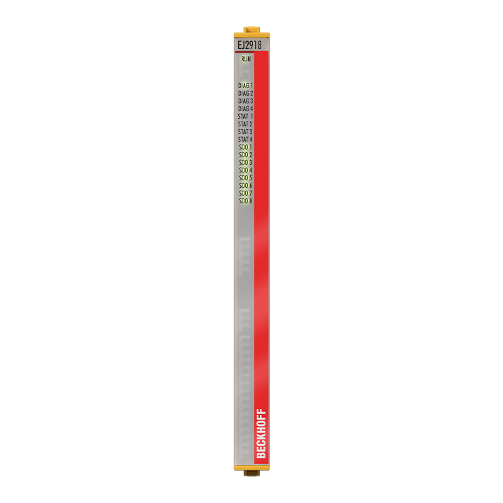 Beckhoff EJ2918 EtherCAT plug-in module, 8-channel digital output, 24 V DC, 05 A, TwinSAFE, TwinSAFE Logic Turkiye