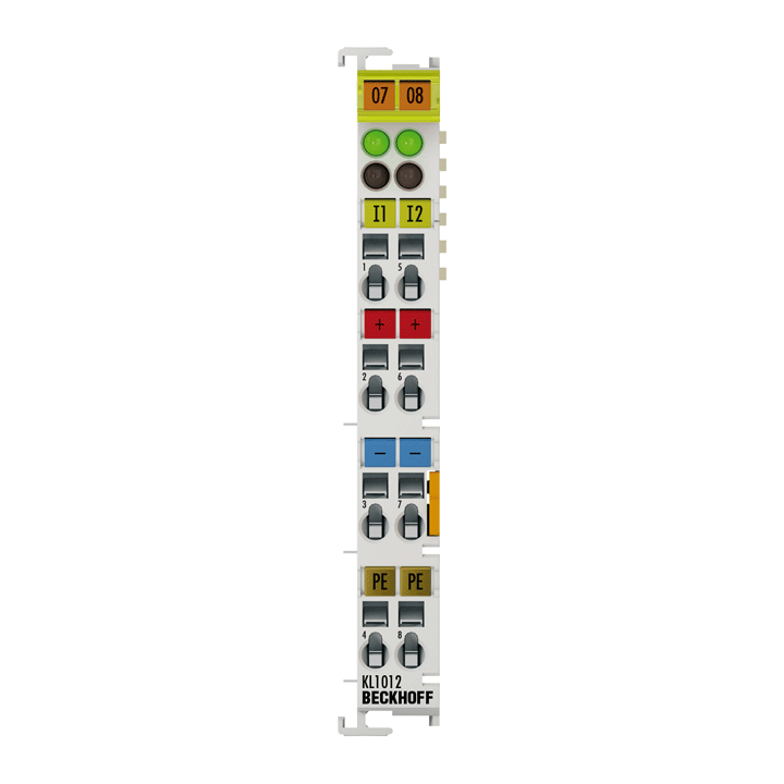 Beckhoff KL1012 Bus Terminal, 2-channel digital input, 24 V DC, 02 ms Turkiye