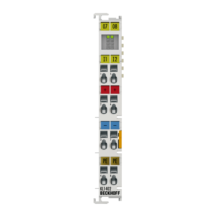 Beckhoff KL1402 Bus Terminal, 2-channel digital input, 24 V DC, 3 ms, 2-wire connection Turkiye