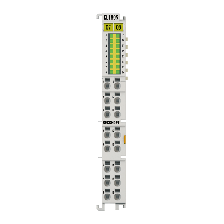 Beckhoff KL1809 Bus Terminal, 16-channel digital input, 24 V DC, 3 ms Turkiye