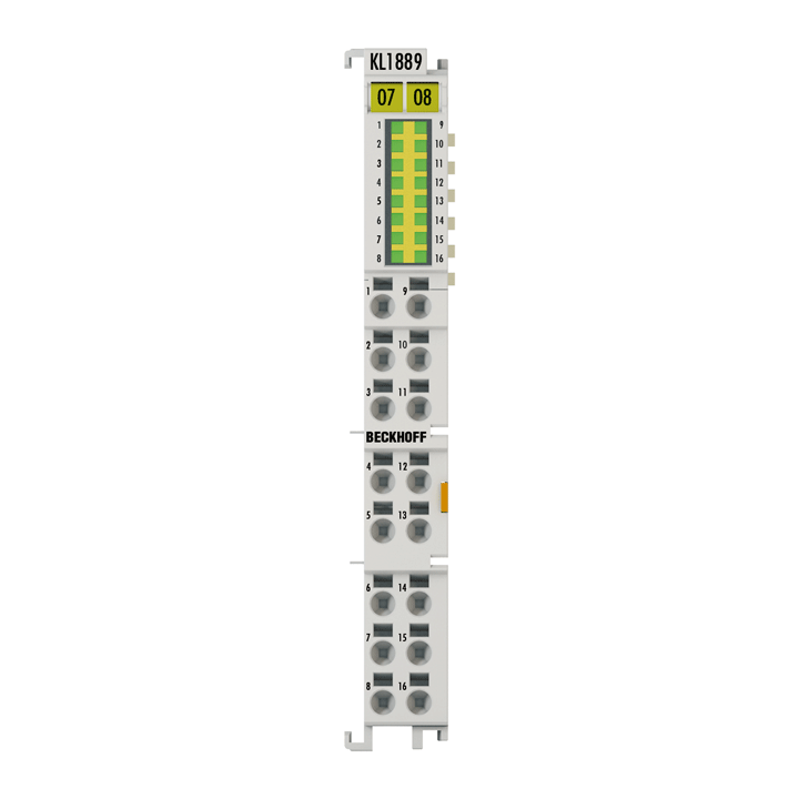 Beckhoff KL1889 Bus Terminal, 16-channel digital input, 24 V DC, 3 ms, ground switching Turkiye