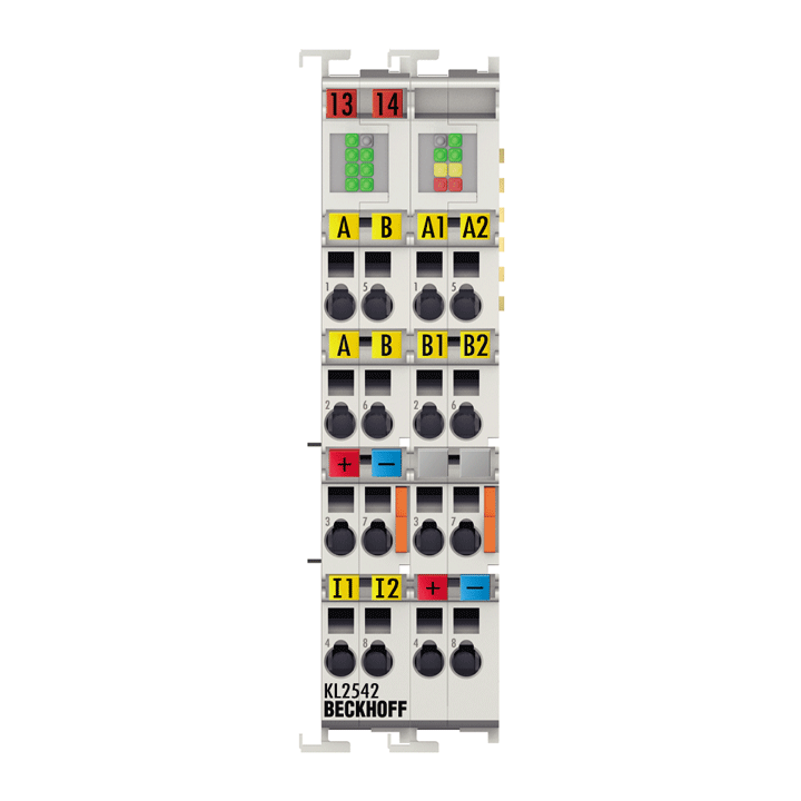 Beckhoff KL2542 Bus Terminal, 2-channel motion interface, DC motor, 48 V DC, 35 A Turkiye