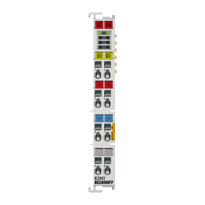 Beckhoff KL2442 Bus Terminal, 2-channel digital output, 24 V DC, 2 x 4 A/1 x 8 A Turkiye