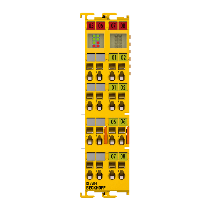 Beckhoff KL2904 Bus Terminal, 4-channel digital output, 24 V DC, 05 A, TwinSAFE Turkiye