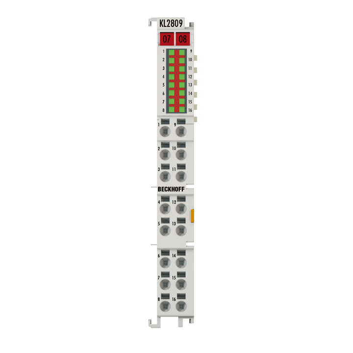 Beckhoff KL2809 Bus Terminal, 16-channel digital output, 24 V DC, 05 A Turkiye