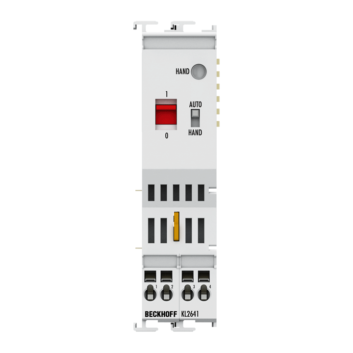 Beckhoff KL2641 Bus Terminal, 1-channel relay output, 230 V AC, 16 A, manual operation Turkiye