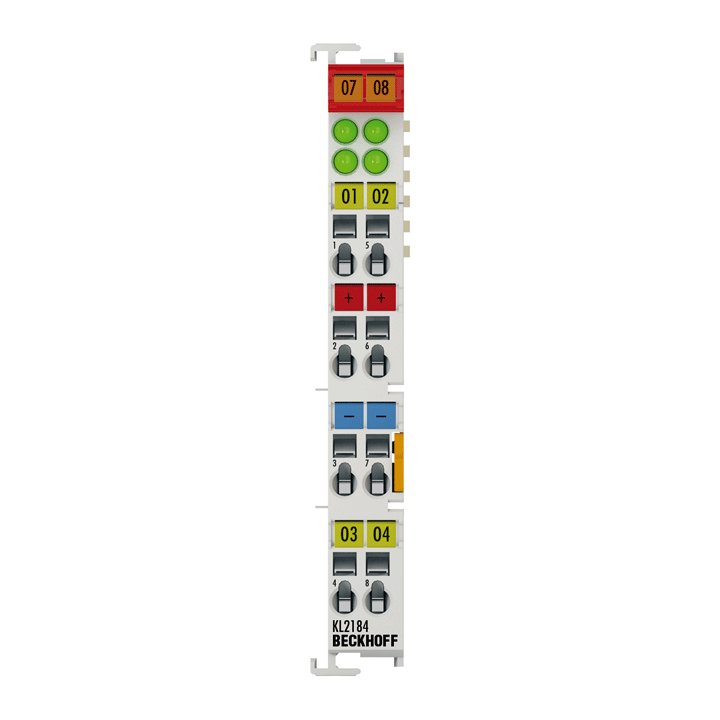 Beckhoff KL2184 Bus Terminal, 4-channel digital output, 24 V DC, 05 A, ground switching Turkiye