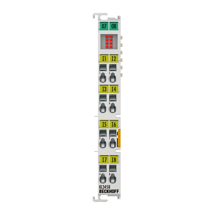 Beckhoff KL3458 Bus Terminal, 8-channel analog input, current, 4…20 mA, 12 bit, single-ended Turkiye