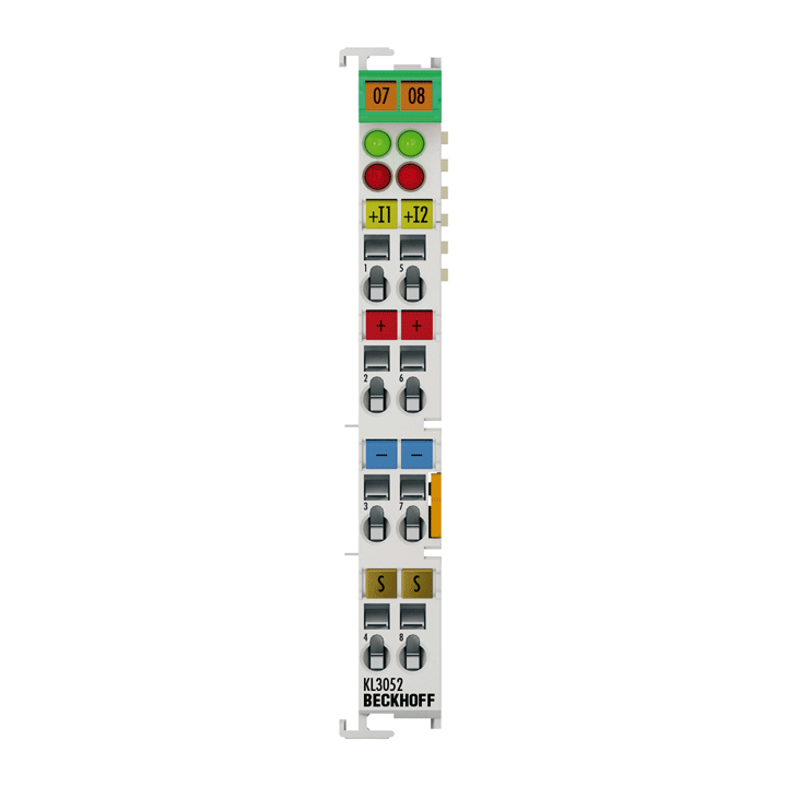 Beckhoff KL3052 Bus Terminal, 2-channel analog input, current, 4…20 mA, 12 bit, single-ended Turkiye