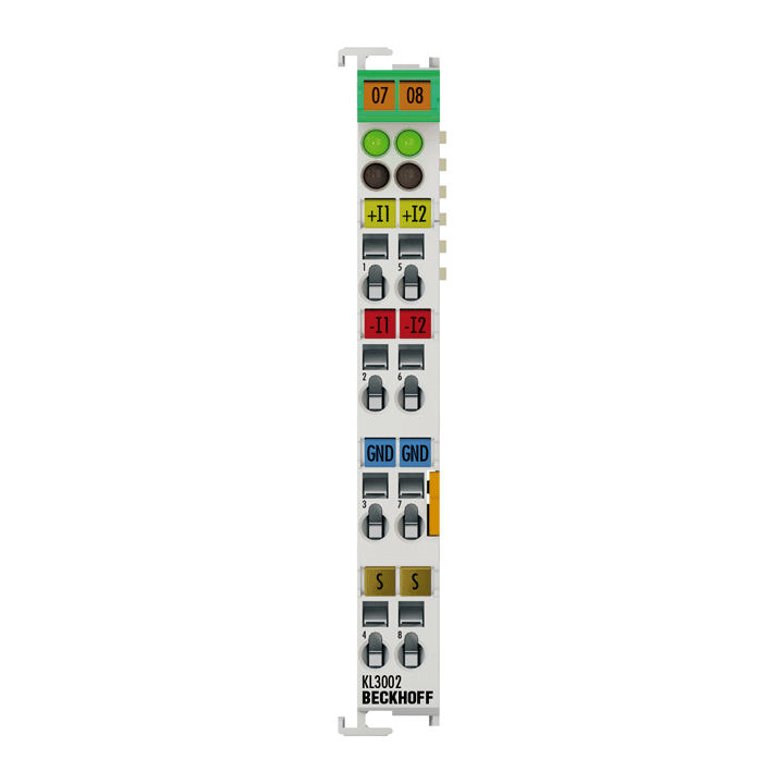 Beckhoff KL3002 Bus Terminal, 2-channel analog input, voltage, ±10 V, 12 bit, differential Turkiye