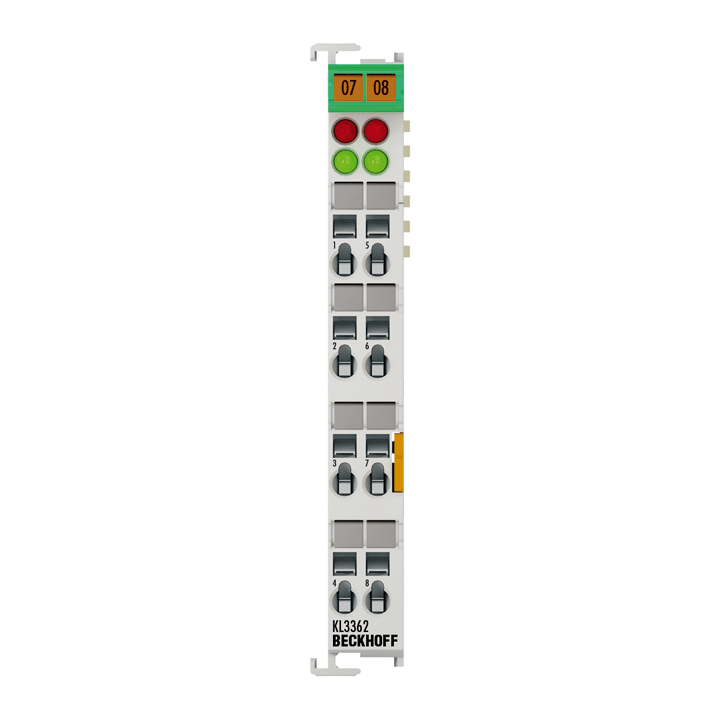 Beckhoff KL3362 Bus Terminal, 2-channel analog input, voltage, ±10 V, 15 bit, oscilloscope function Turkiye