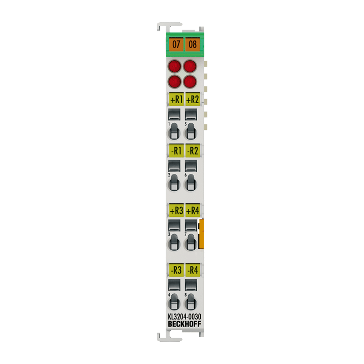 Beckhoff KL3204-0030 Bus Terminal, 4-channel analog input, temperature, NTC (10 kΩ Carel), 16 bit Turkiye