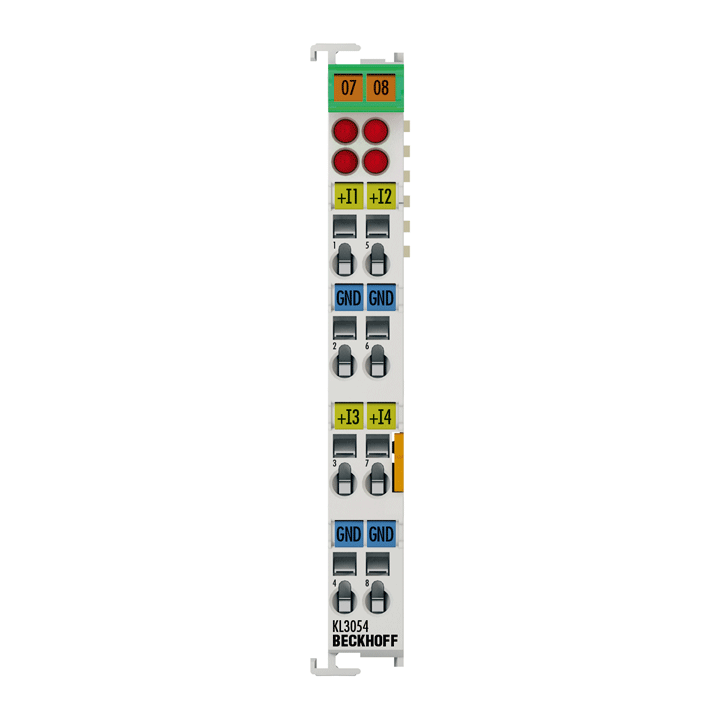 Beckhoff KL3054 Bus Terminal, 4-channel analog input, current, 4…20 mA, 12 bit, single-ended Turkiye