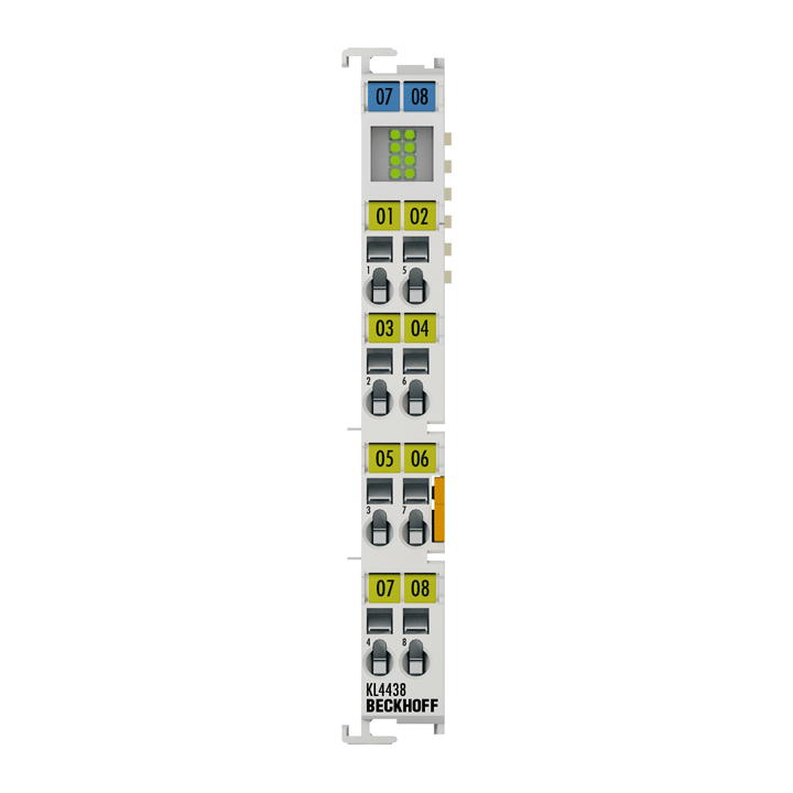 Beckhoff KL4438 Bus Terminal, 8-channel analog output, voltage, ±10 V, 12 bit, single-ended Turkiye