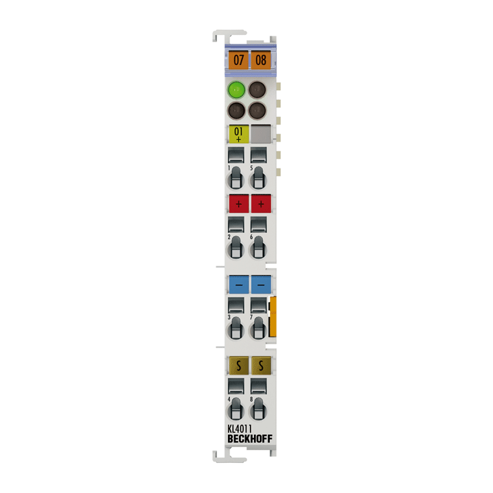 Beckhoff KL4011 Bus Terminal, 1-channel analog output, current, 0…20 mA, 12 bit, single-ended Turkiye