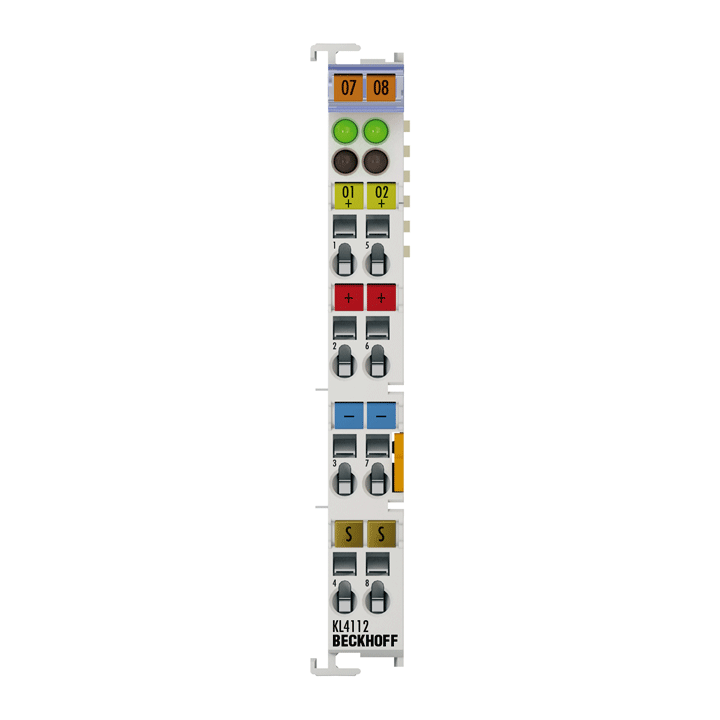 Beckhoff KL4112 Bus Terminal, 2-channel analog output, current, 0…20 mA, 16 bit, single-ended Turkiye