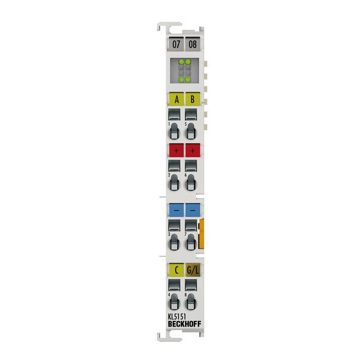Beckhoff KL5151 Bus Terminal, 1-channel encoder interface, incremental, 24 V DC HTL, 100 kHz Turkiye