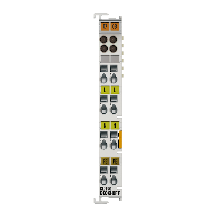 Beckhoff KL9190 Potential supply terminal, any voltage up to 230 V AC Turkiye