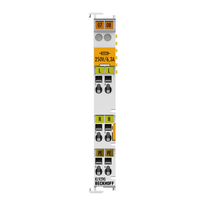 Beckhoff KL9290 Potential supply terminal, any voltage up to 230 V AC, with fuse Turkiye