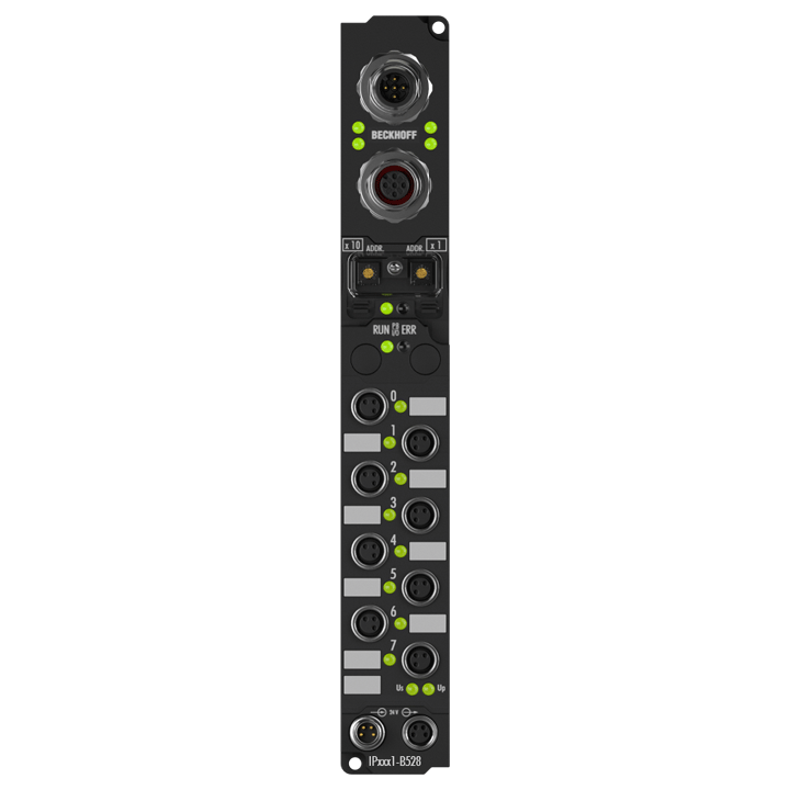 Beckhoff IP2041-B528 Fieldbus Box, 8-channel digital output, DeviceNet, 24 V DC, 2 A (∑ 12 A), M8, integrated T-connector Turkiye